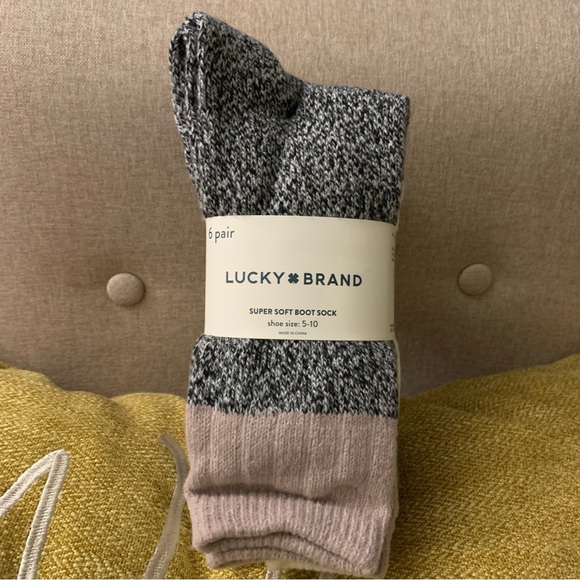 Lucky Brand Ladies' Boot Sock, 6-pair - Picture 4 of 6